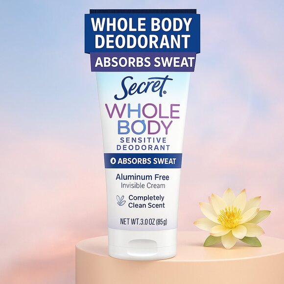 Secret Whole Body Deodorant Cream for Women - Completely Clean- Deodorant NEW - Picture 1 of 10